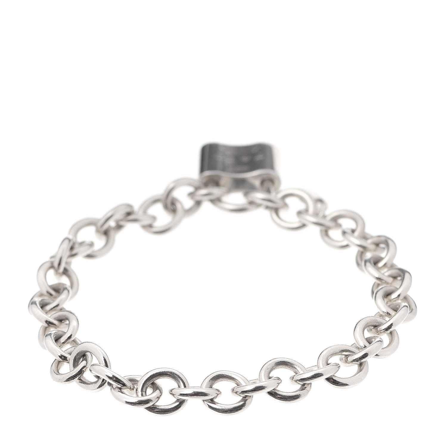 Tiffany Sterling Silver 1837 Lock Charm Bracelet 3 of 7