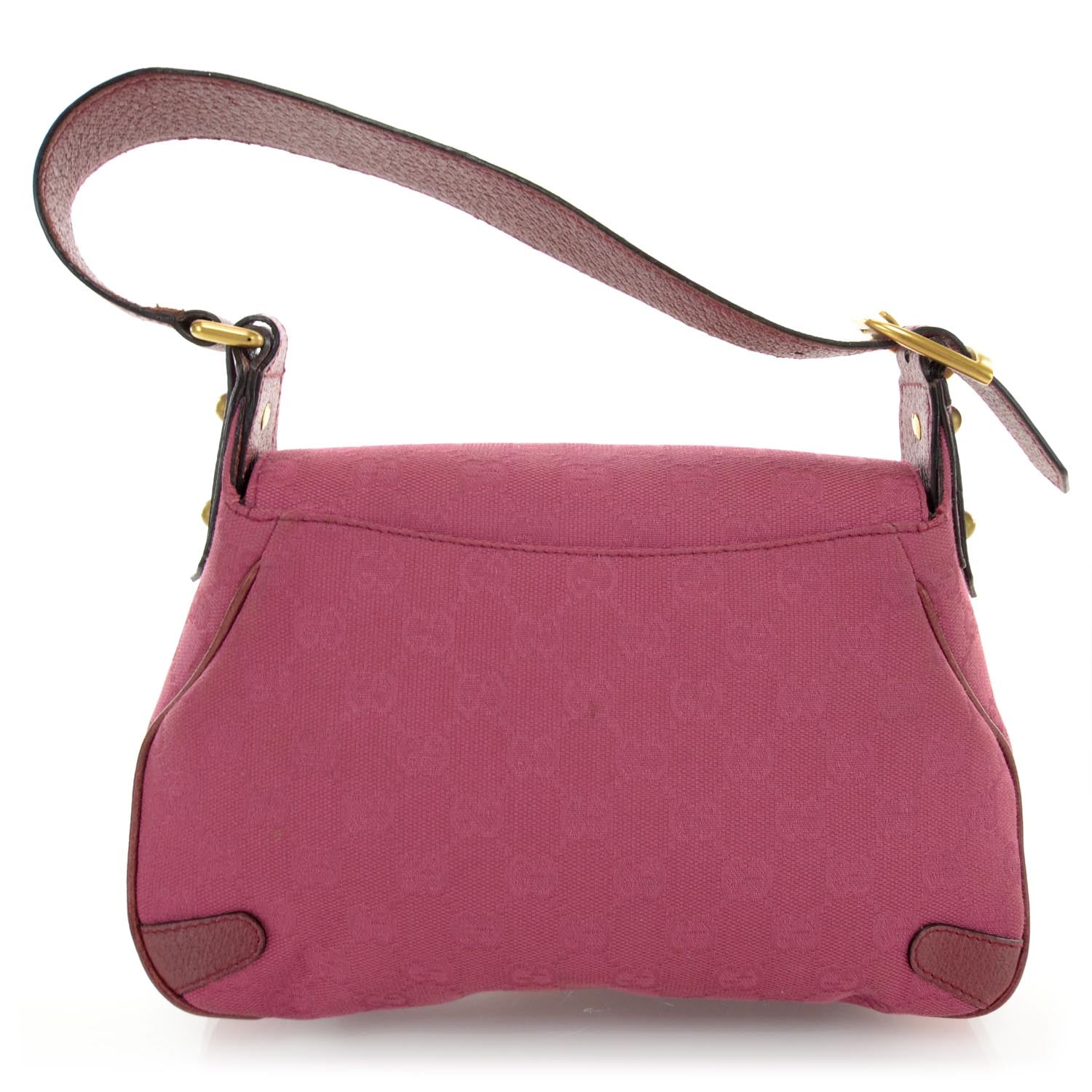 Gucci Monogram Horsebit Chain Flap Bag Fuchsia 3 of 8