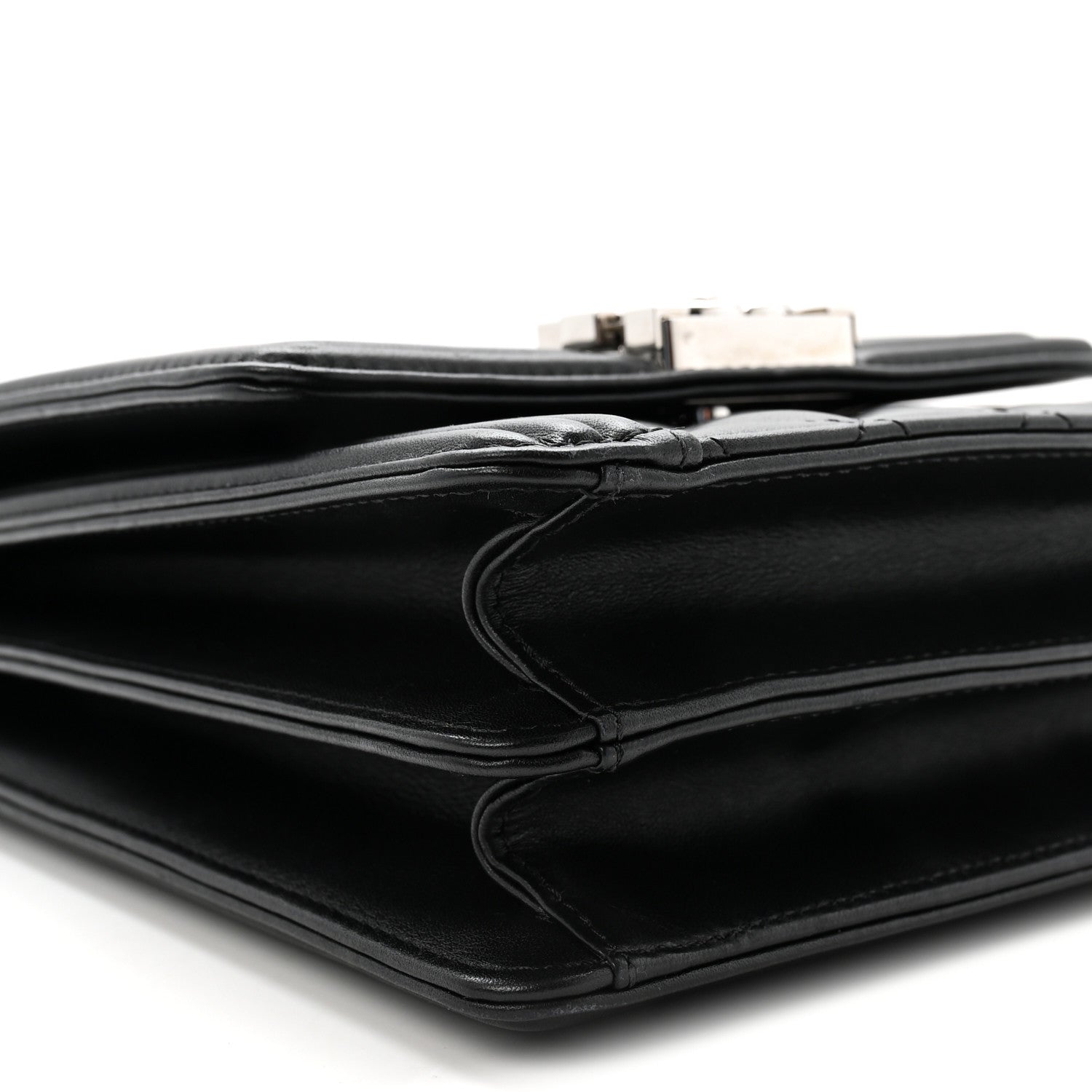 Chanel Calfskin Quilted North South Boy Flap Black 9 of 10