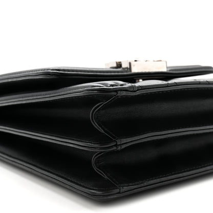 Chanel Calfskin Quilted North South Boy Flap Black 9 of 10