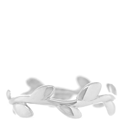 Tiffany Sterling Silver Paloma Picasso Narrow Olive Leaf Band Ring 49 5 3 of 4