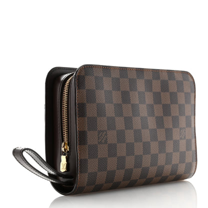 Louis Vuitton Damier Ebene Pochette Saint Louis Clutch 3 of 9