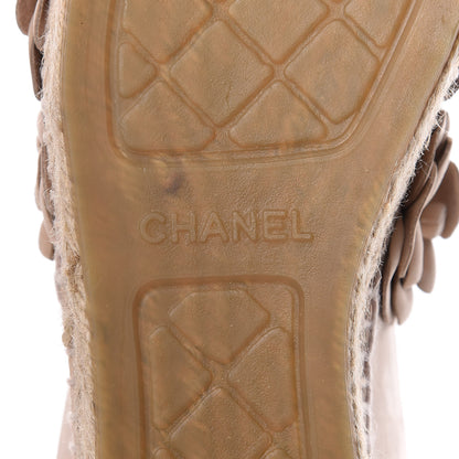 Chanel Suede Camellia CC Espadrilles 39 Pink 7 of 10