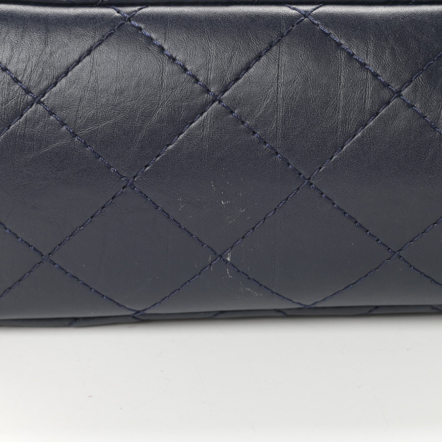 Chanel Aged Calfskin Quilted 2.55 Reissue 227 Flap Navy Blue 11 of 16