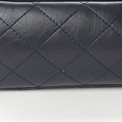Chanel Aged Calfskin Quilted 2.55 Reissue 227 Flap Navy Blue 11 of 16