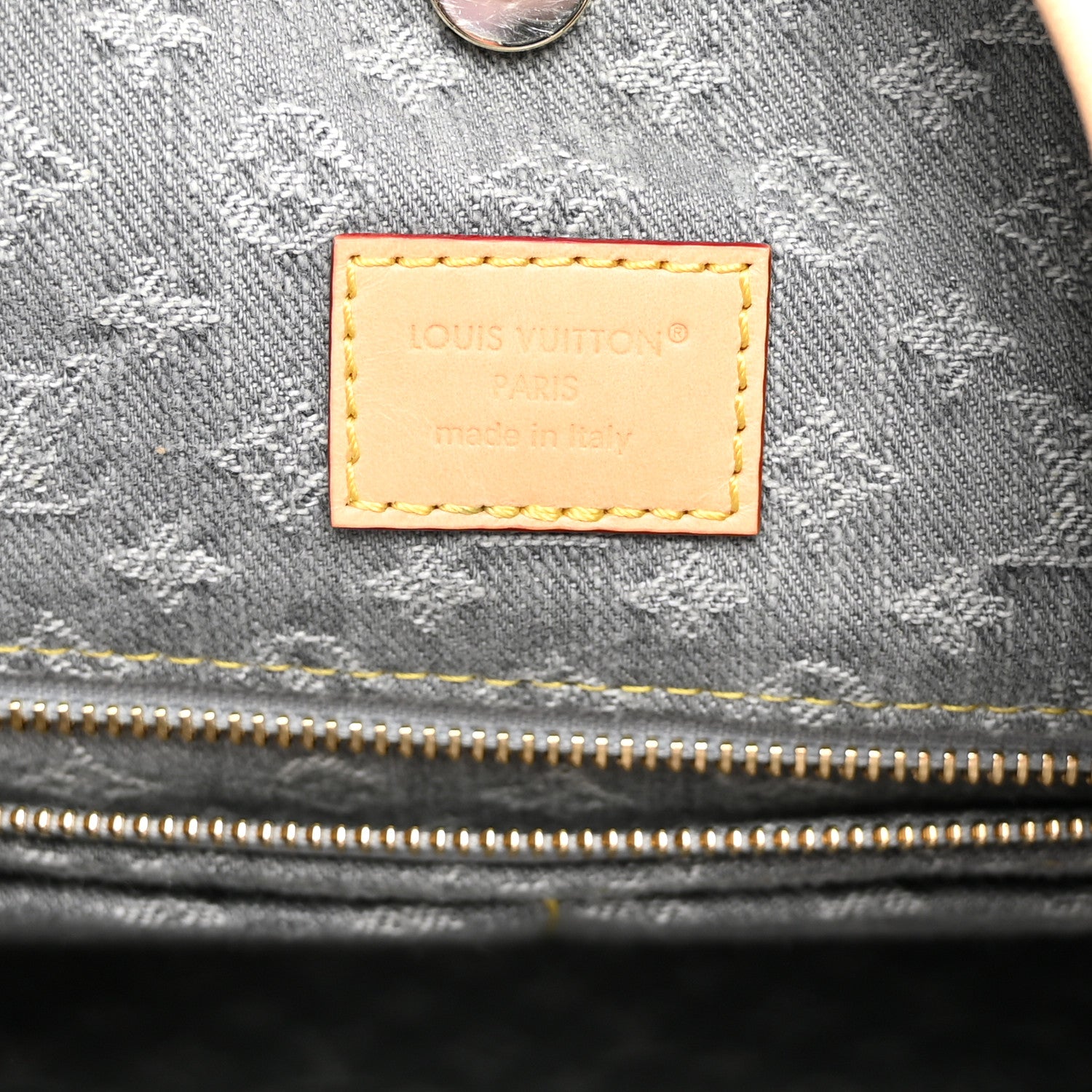 Louis Vuitton Monogram Denim CarryAll MM Washed Grey 7 of 10