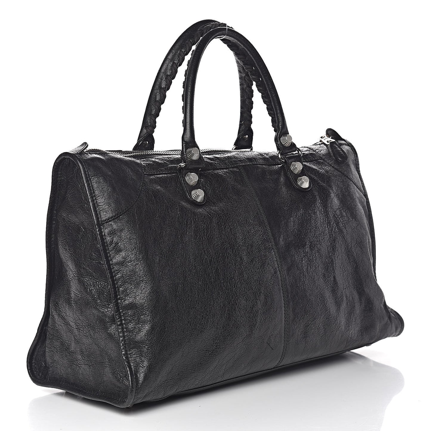 Agneau Giant 12 Silver Hardware Work Black