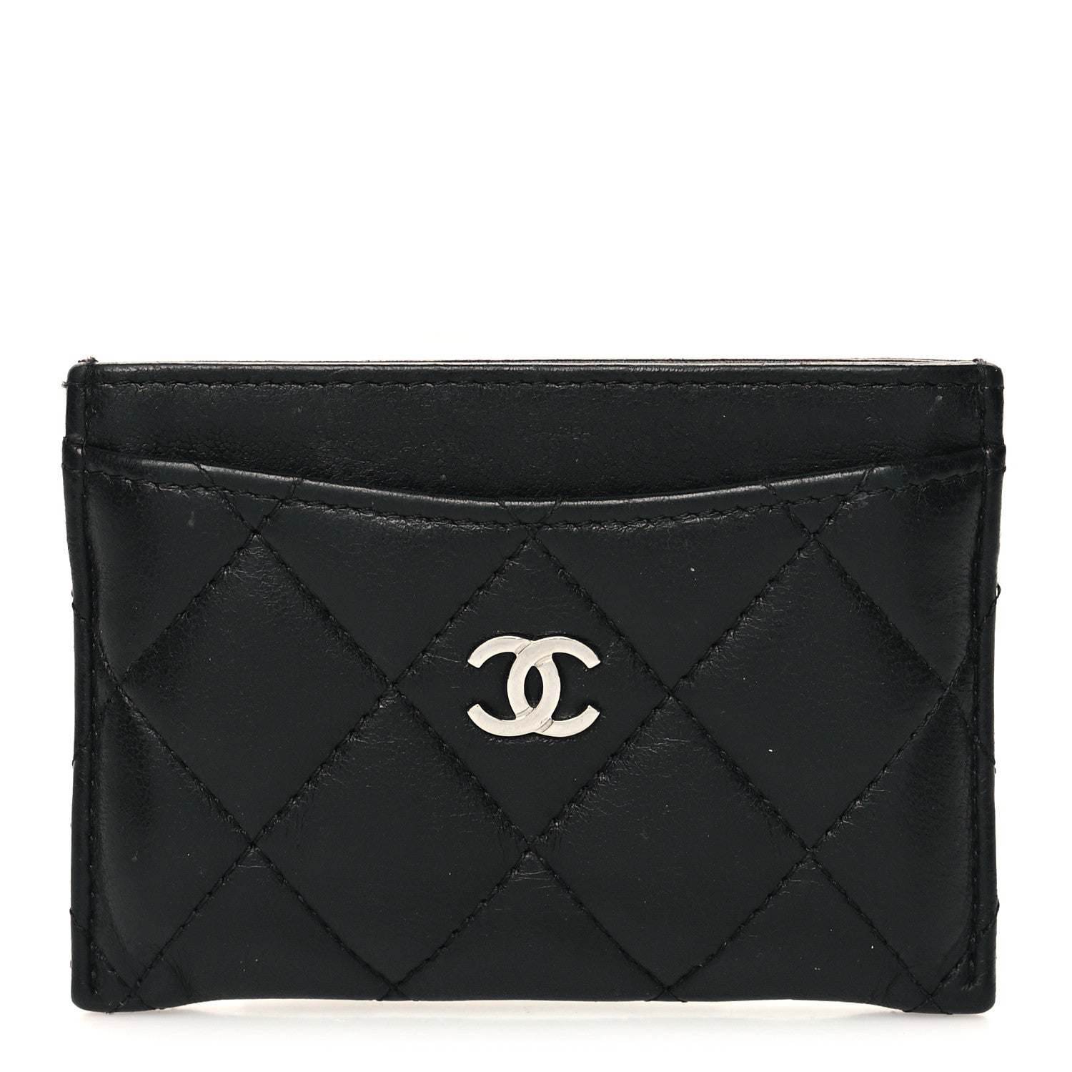 Chanel Lambskin Quilted Card Holder Black 1 of 9
