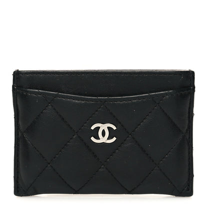 Chanel Lambskin Quilted Card Holder Black 1 of 9