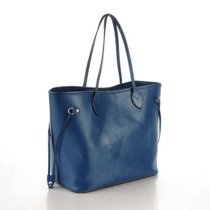 Louis Vuitton Epi Neverfull MM Indigo 3 of 13
