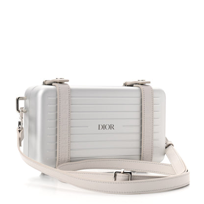 Christian Dior X RIMOWA Aluminum Personal Clutch On Strap Silver 3 of 10