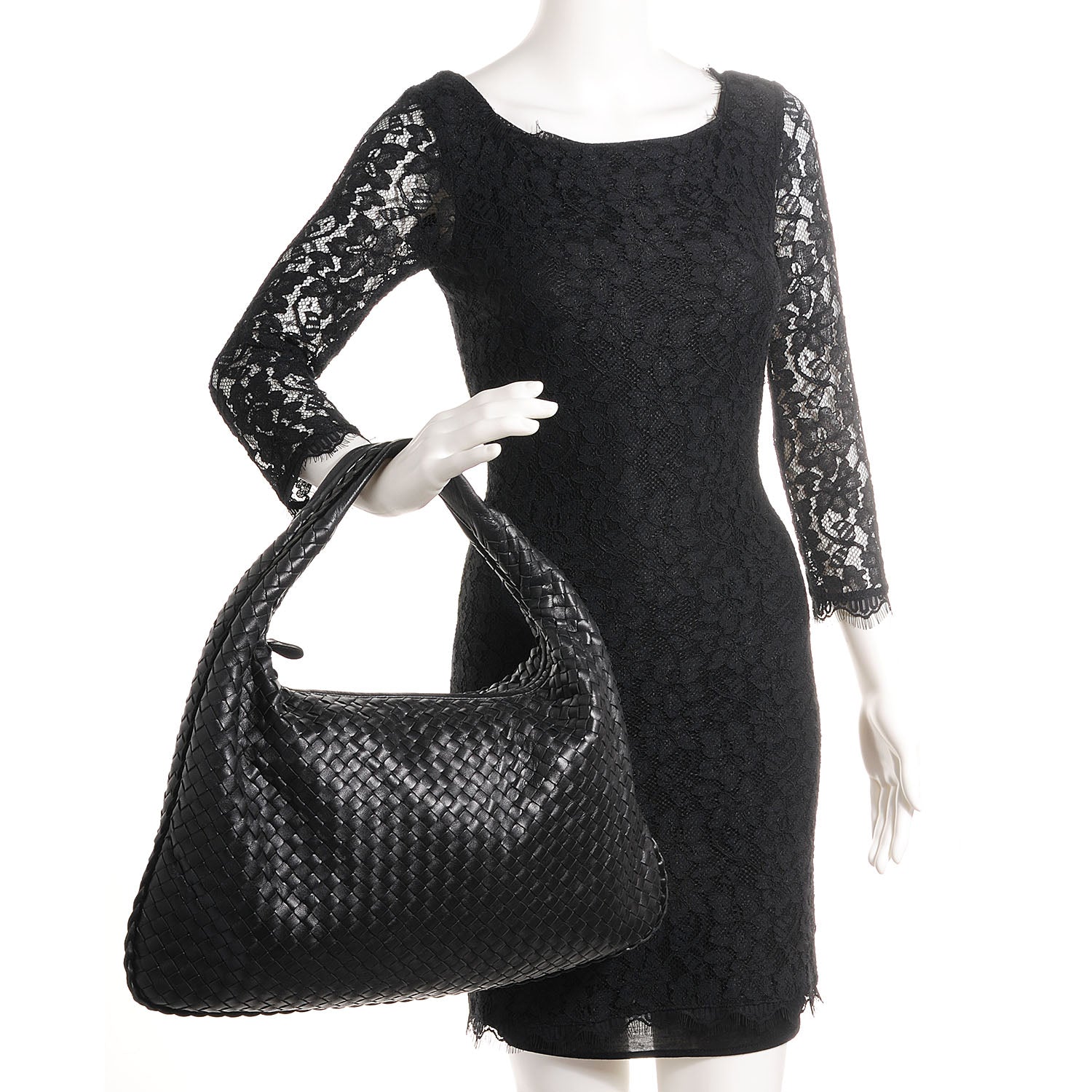 Bottega Veneta Nappa Intrecciato Large Veneta Hobo Nero Black 2 of 8
