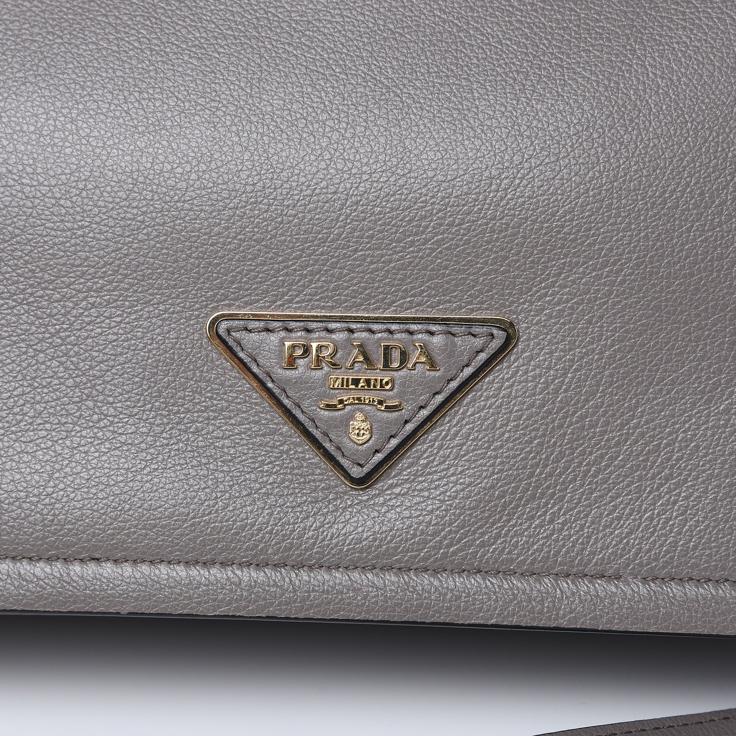 Prada Glace Calf Shoulder Bag Argilla 10 of 10