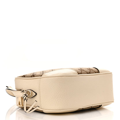 Gucci Monogram Dollar Calfskin Mini Bree Messenger Bag Beige Ebony Avoire 4 of 10