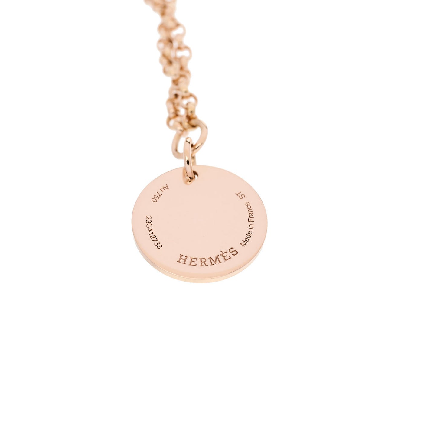 18K Rose Gold Diamond PM Ex-Libris Bracelet ST