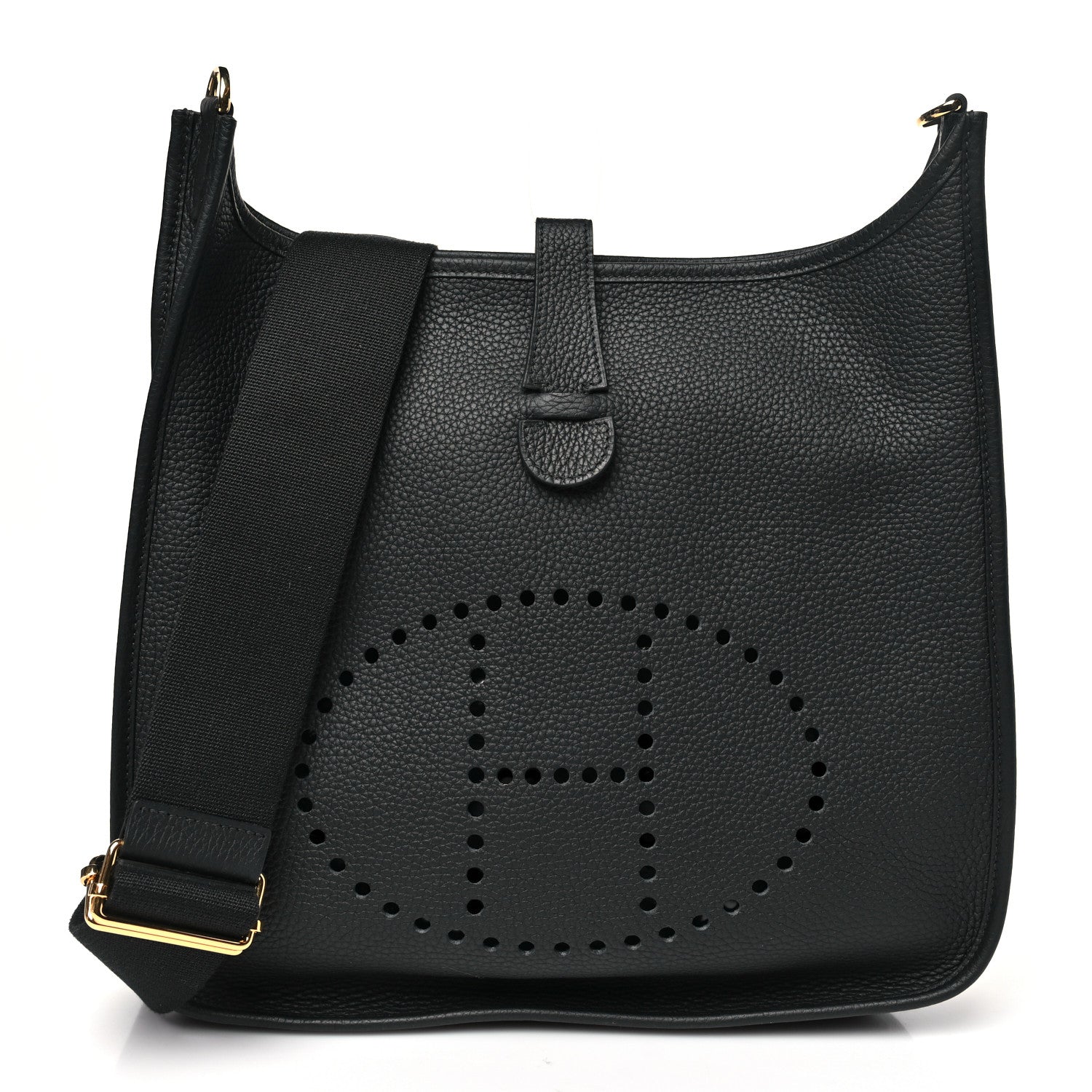 Hermes Taurillon Clemence Evelyne III GM Black 1 of 11