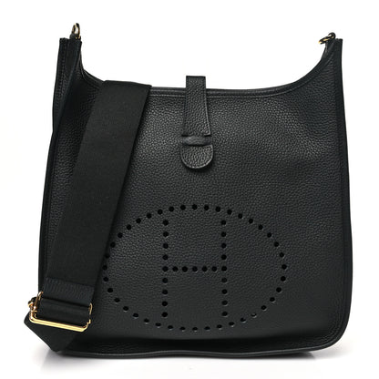 Hermes Taurillon Clemence Evelyne III GM Black 1 of 11