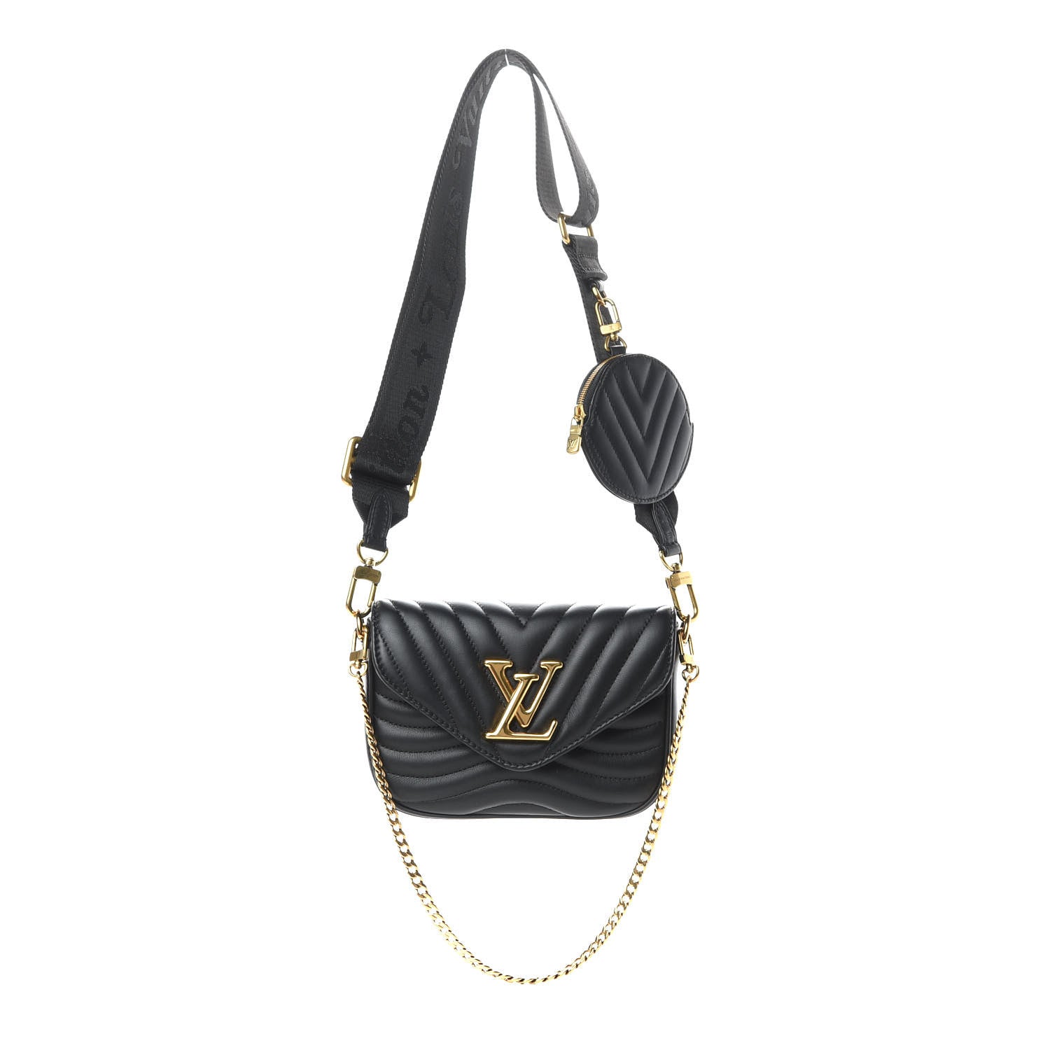 Louis Vuitton Calfskin New Wave Multi Pochette Black 1 of 10
