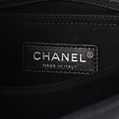 Chanel Caviar Chevron Quilted Mini Coco Handle Flap Dark Grey 6 of 12