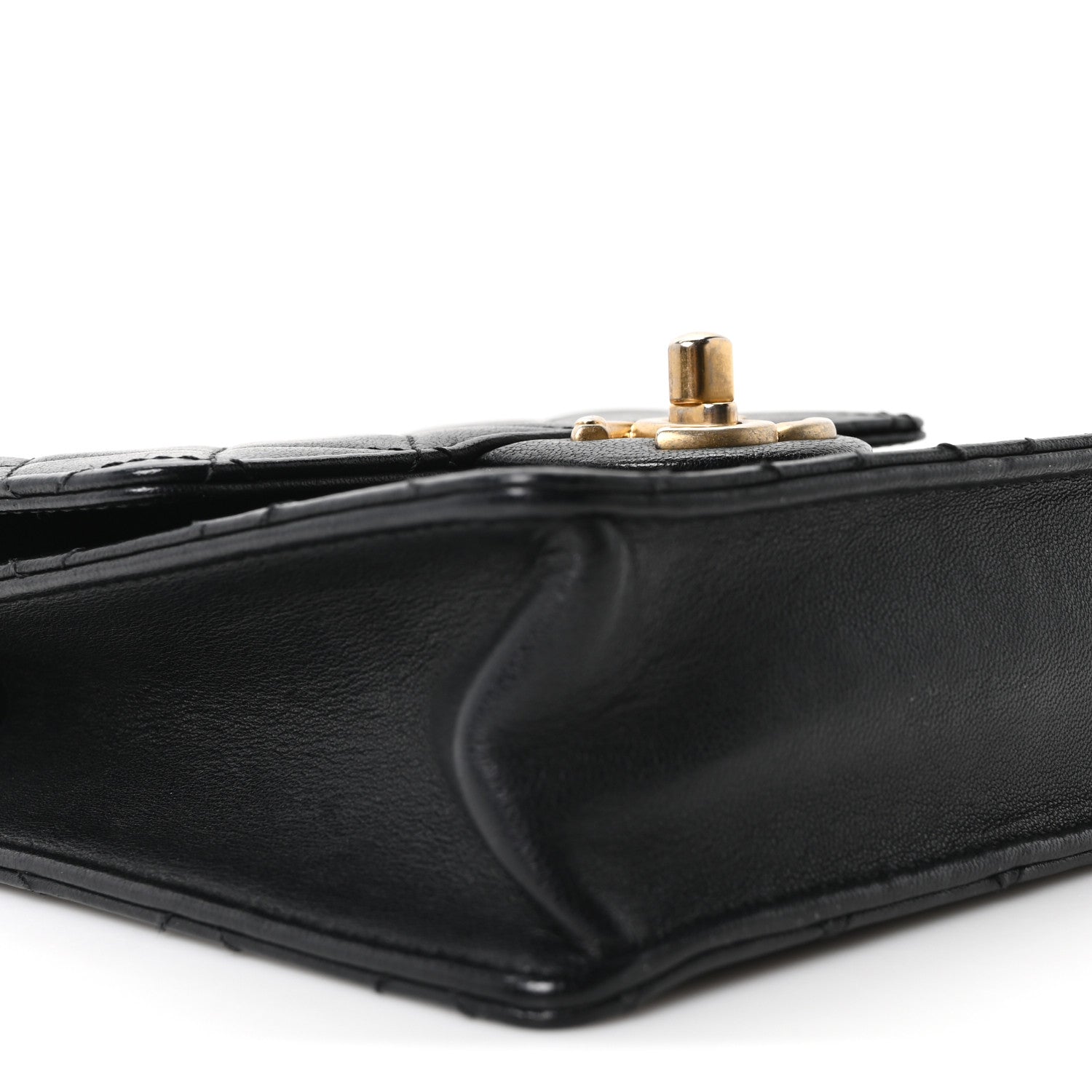Chanel Lambskin Quilted Chic Pearls Flap Black 9 of 10