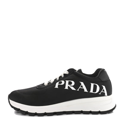 Prada Nylon Gabardine Logo Sneakers 41 Black 1 of 9