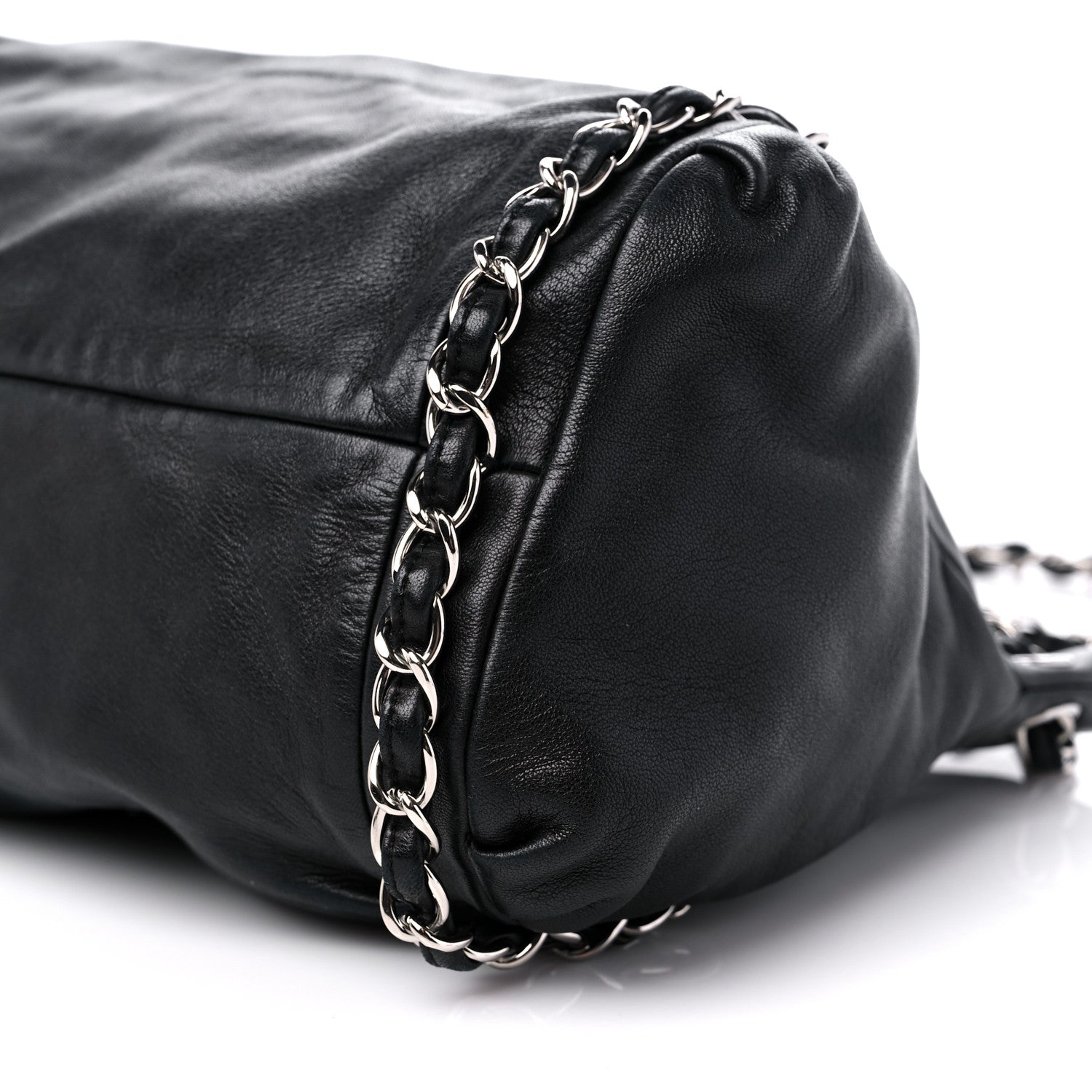 Chanel Lambskin Large Sharpei Shoulder Bag Black 9 of 11