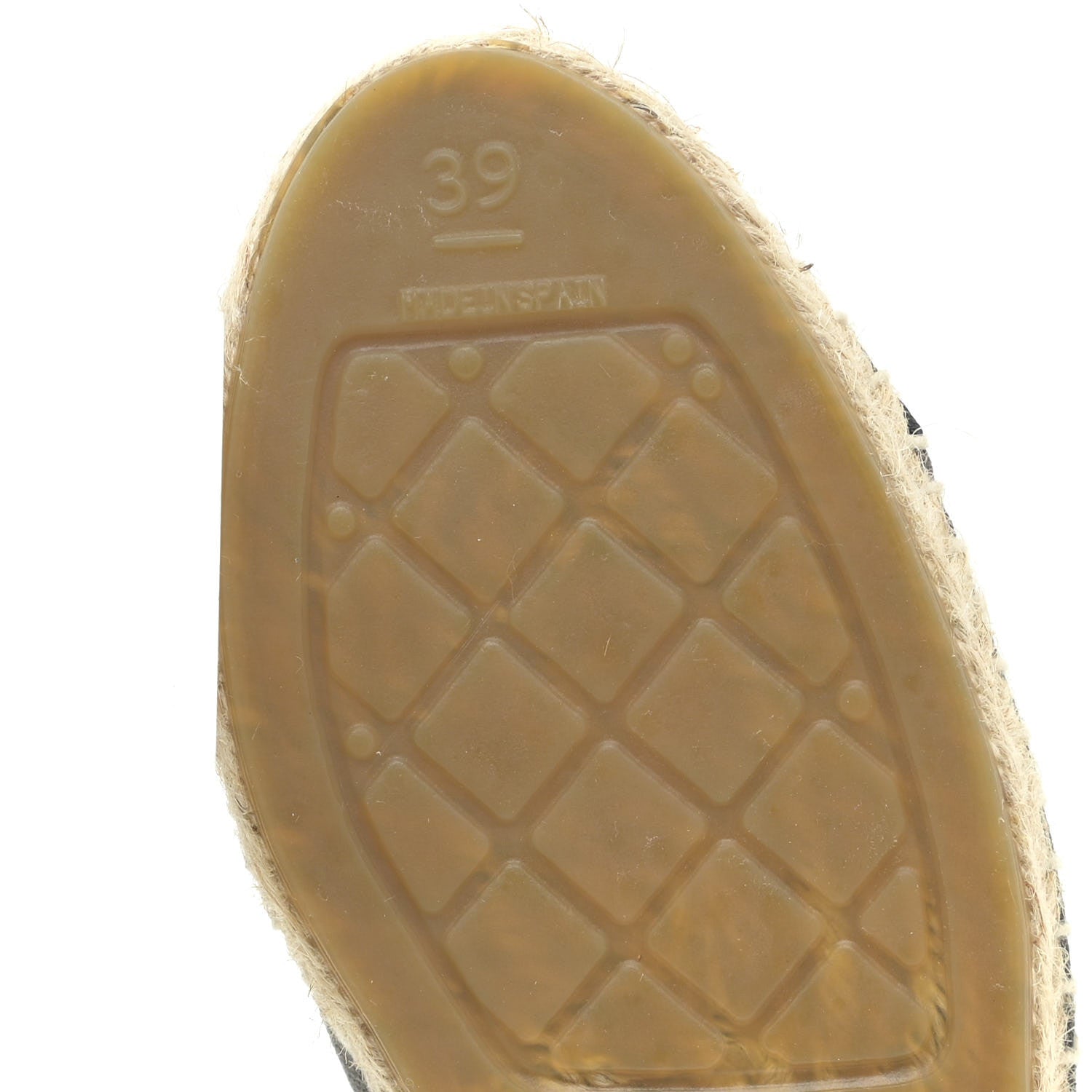 Chanel Canvas Grosgrain CC Espadrilles 39 Grey Black 8 of 14