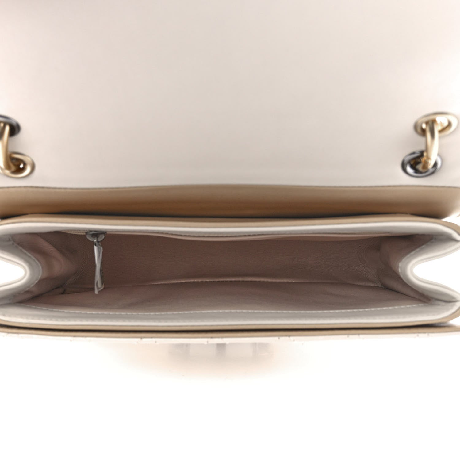 Chanel Calfskin Stitched Flap White 5 of 15