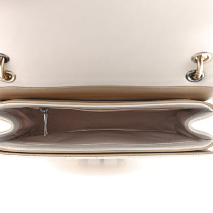 Chanel Calfskin Stitched Flap White 5 of 15