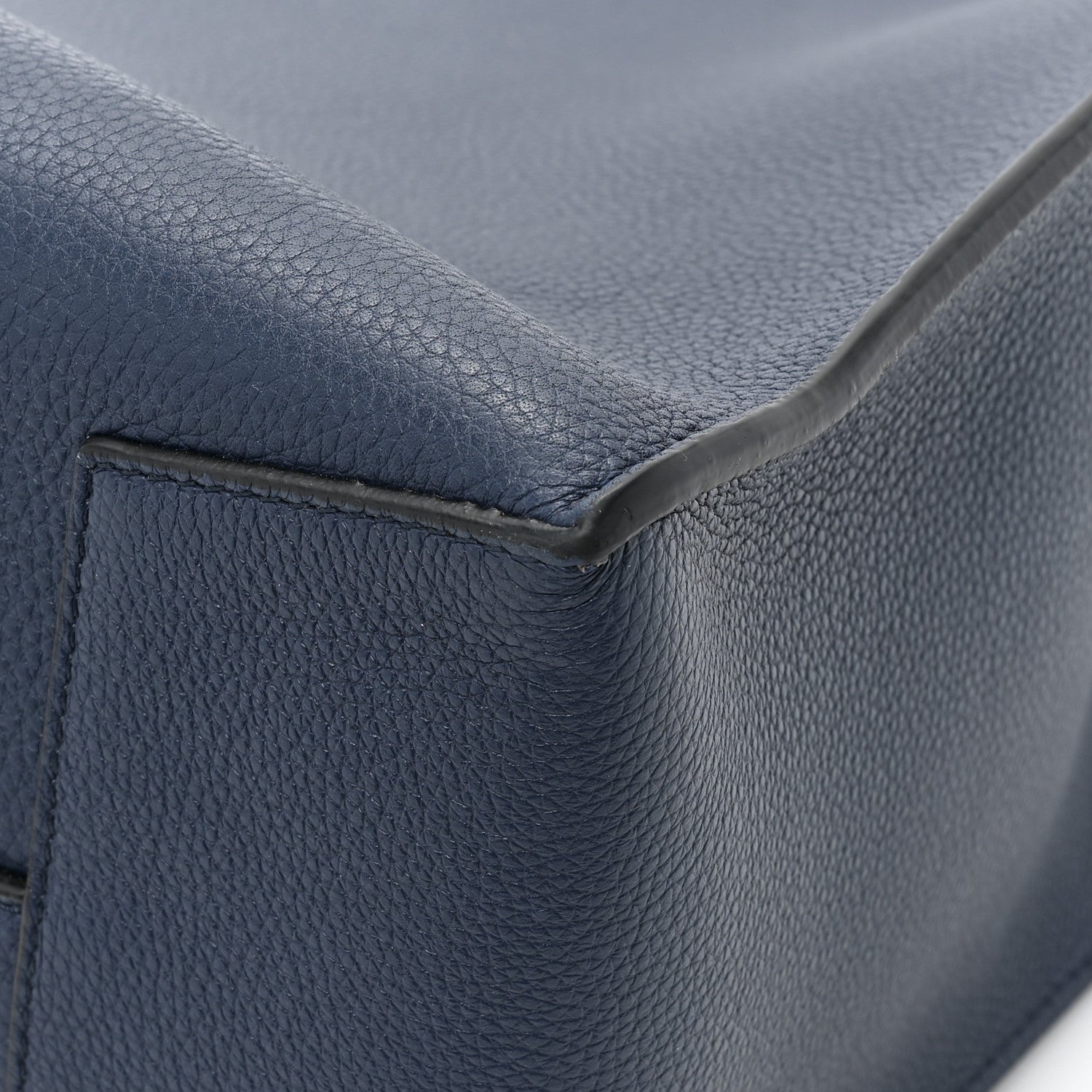 Loewe Soft Grained Calfskin Buckle Zip Tote Navy 14 of 14