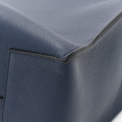 Loewe Soft Grained Calfskin Buckle Zip Tote Navy 14 of 14