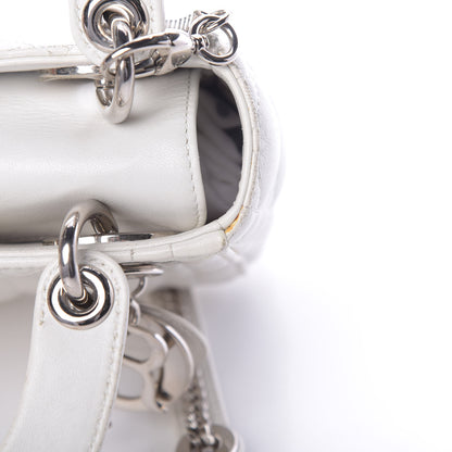 Christian Dior Lambskin Cannage Mini Lady Dior White 20 of 20