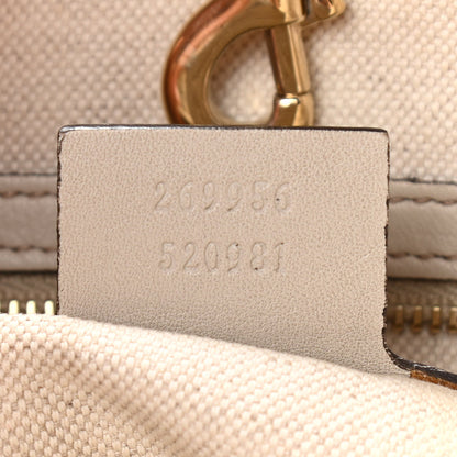 Gucci Guccissima Large Heart Bit Charm Top Handle Tote Off White 7 of 20