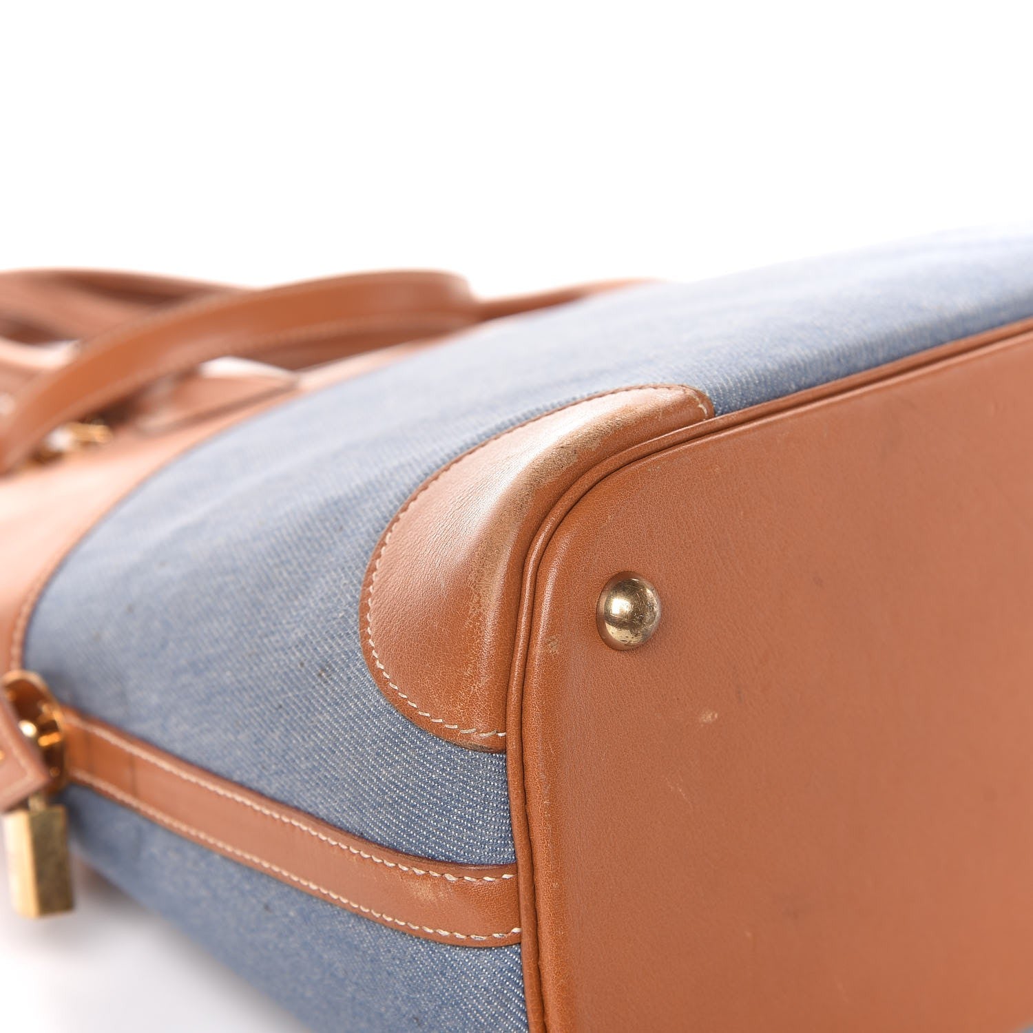 Hermes Veau Sikkim Denim Bolide 35 Gold 12 of 15