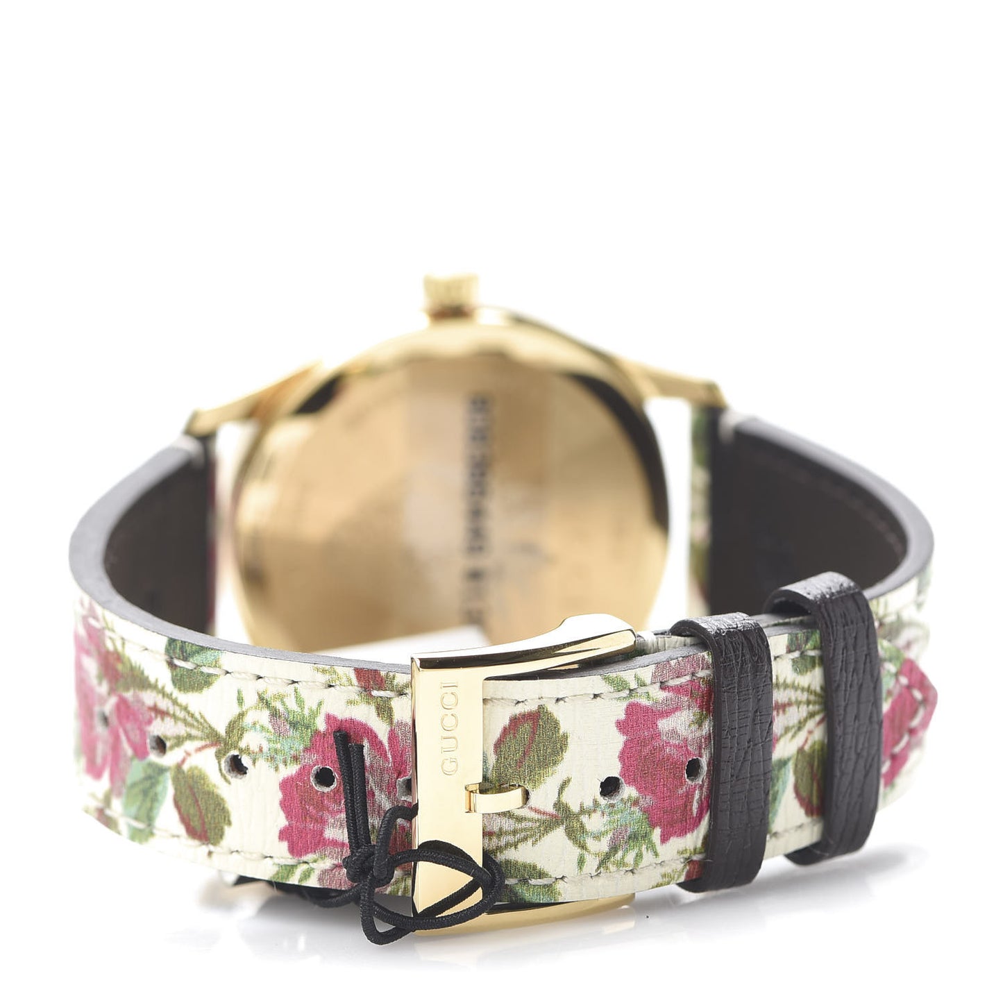 Stainless Steel Calfskin 38mm G-Timeless Floral Quartz Watch Ivory