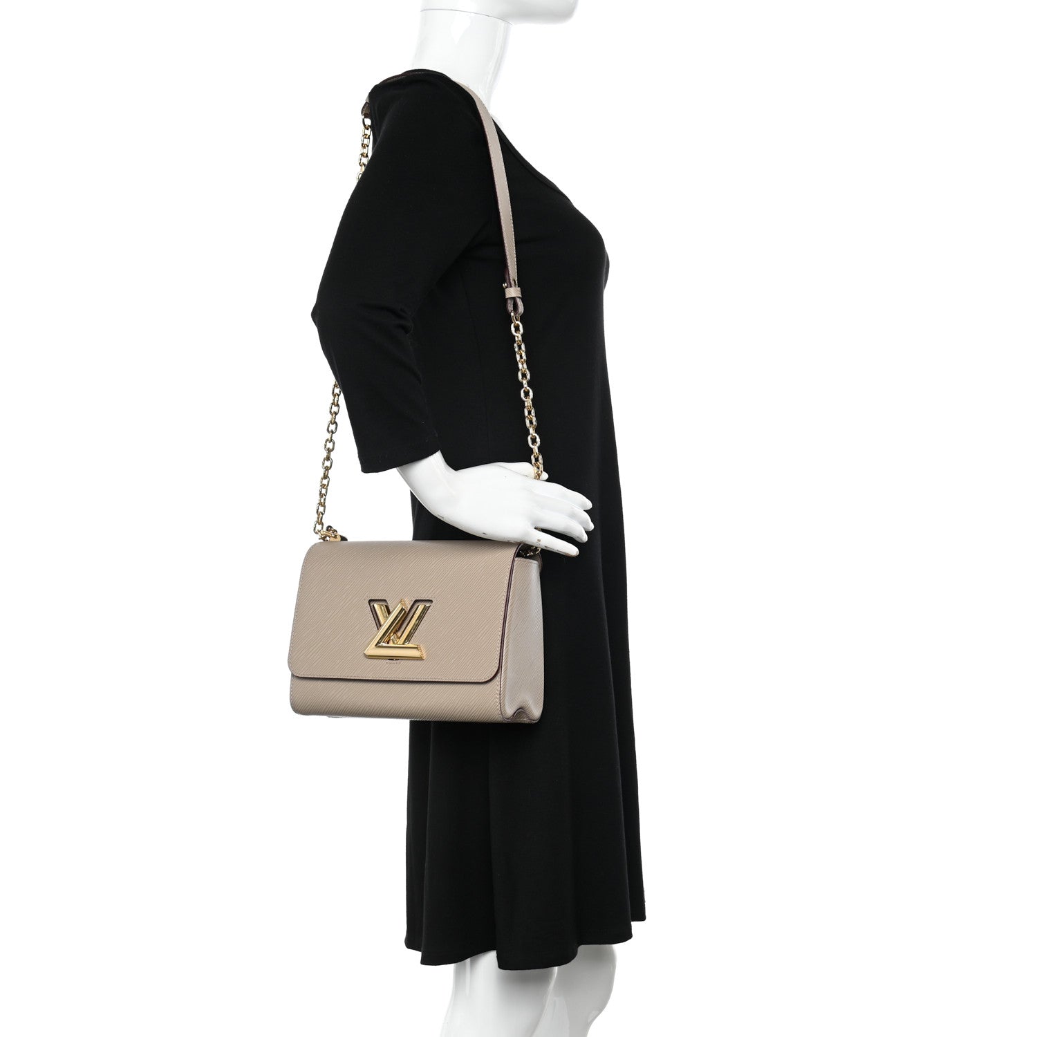 Louis Vuitton Epi Twist Shoulder Bag MM Galet 2 of 11