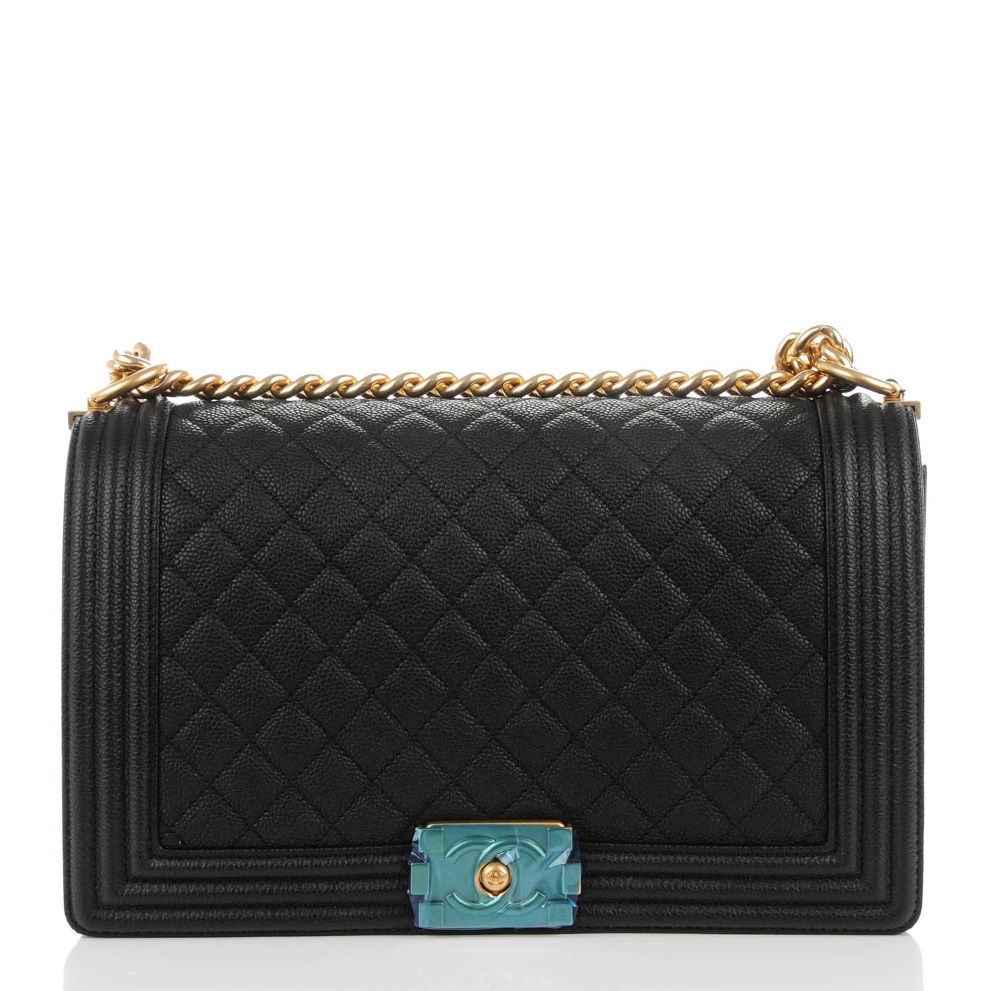 Caviar Quilted New Medium Boy Flap Black
