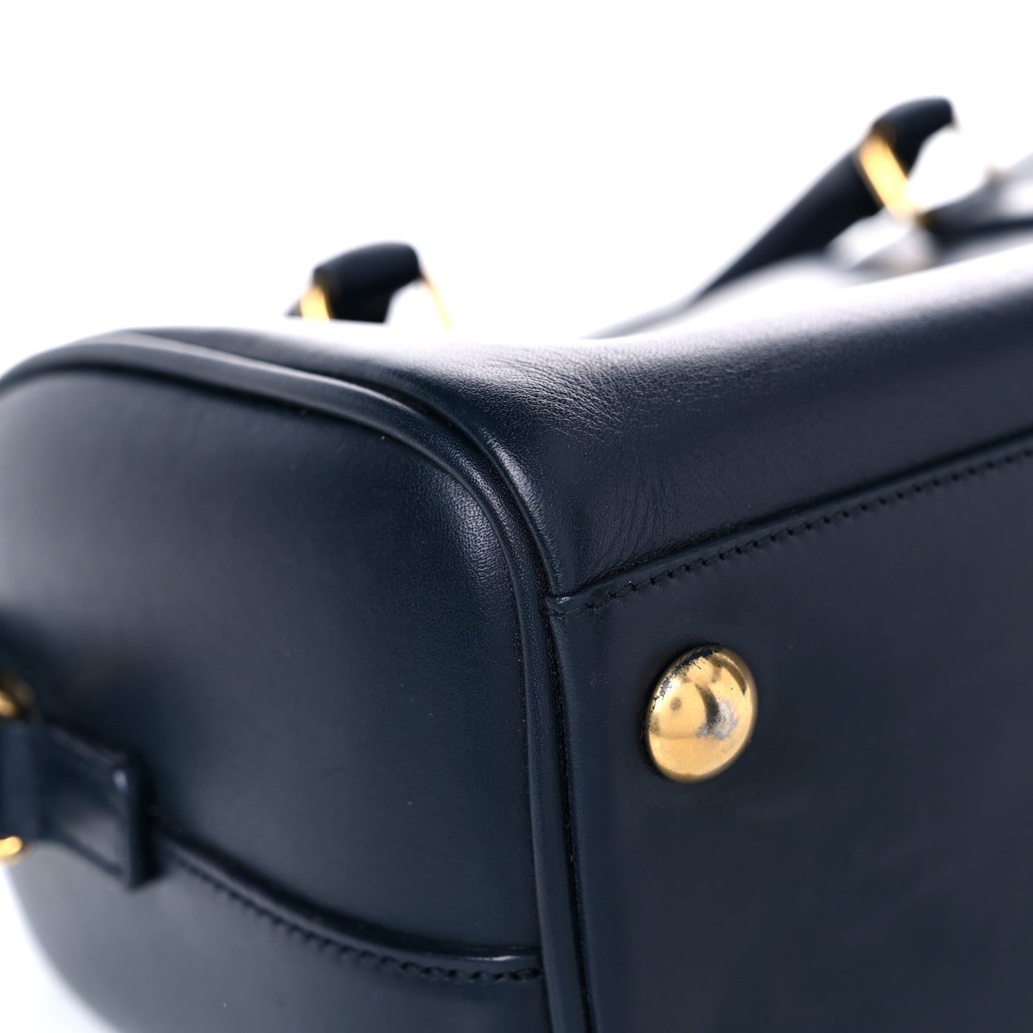 Calfskin Classic Baby Duffle Navy Blue