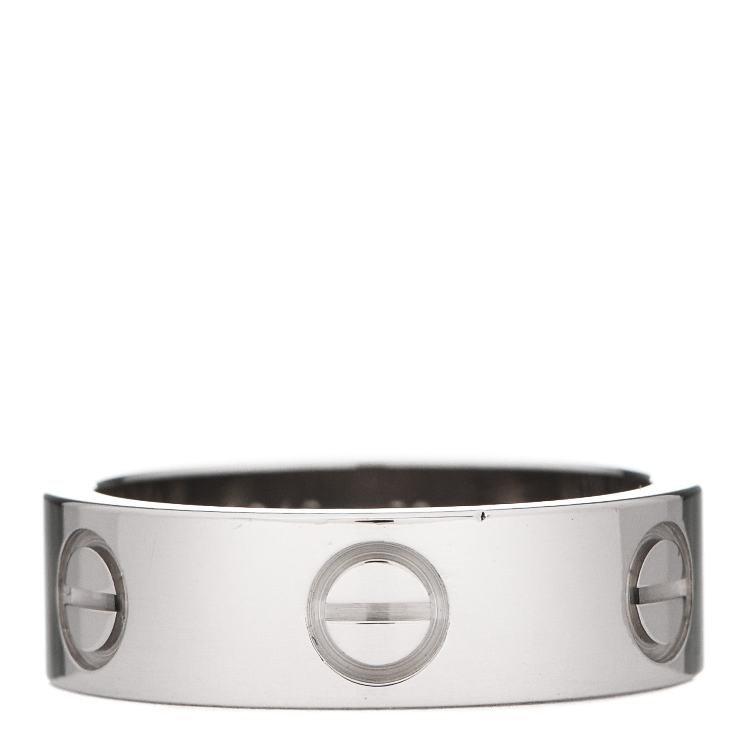 Cartier 18K White Gold 5.5mm LOVE Ring 50 5.25 1 of 5
