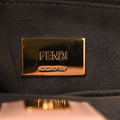 Fendi Vitello Glacier Small FF Tote Rosa Bourbon 6 of 9