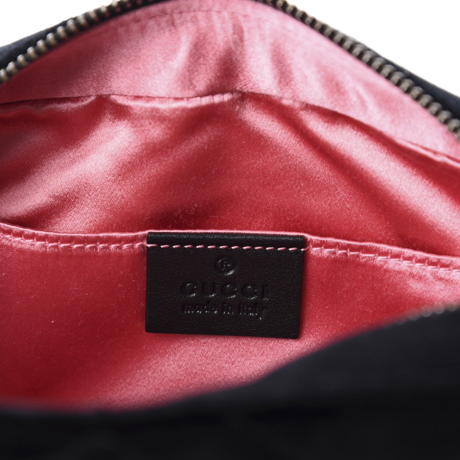 Gucci Velvet Matelasse Marquise Crystals Mini GG Marmont Chain Shoulder Bag Black 8 of 10