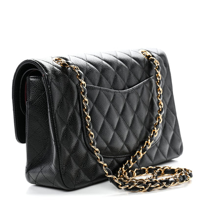 Chanel Caviar Quilted Medium Double Flap Black 3 of 13