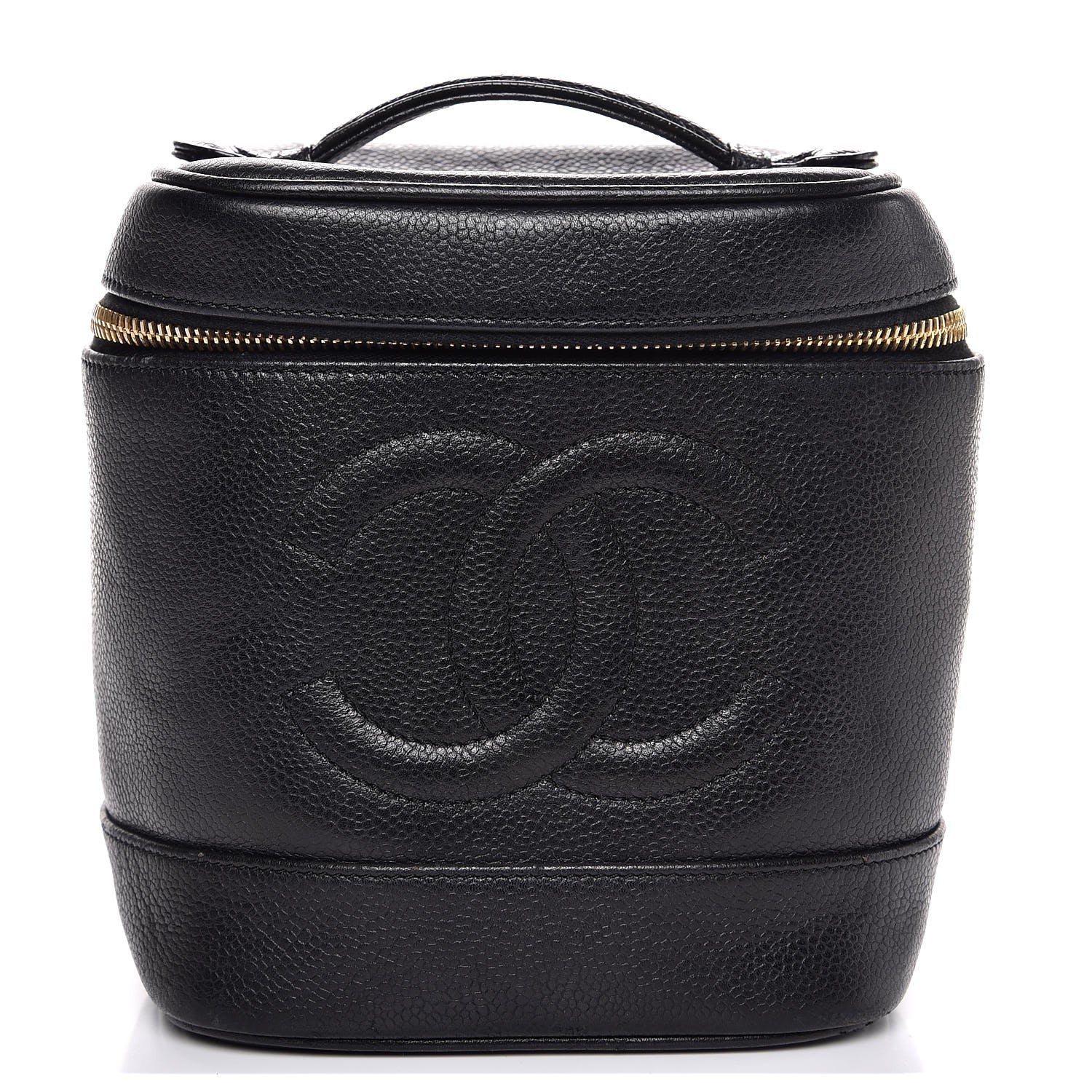 Chanel Caviar Cosmetic Vanity Bag Black 1 of 8