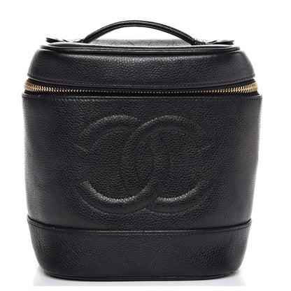 Chanel Caviar Cosmetic Vanity Bag Black 1 of 8