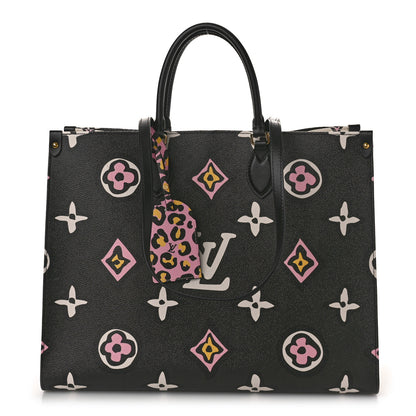 Louis Vuitton Monogram Giant Wild At Heart Onthego GM Black 1 of 10
