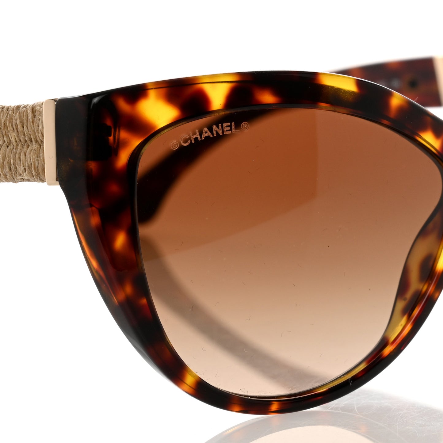 Acetate Rope Cat Eye Sunglasses 5409 Tortoise