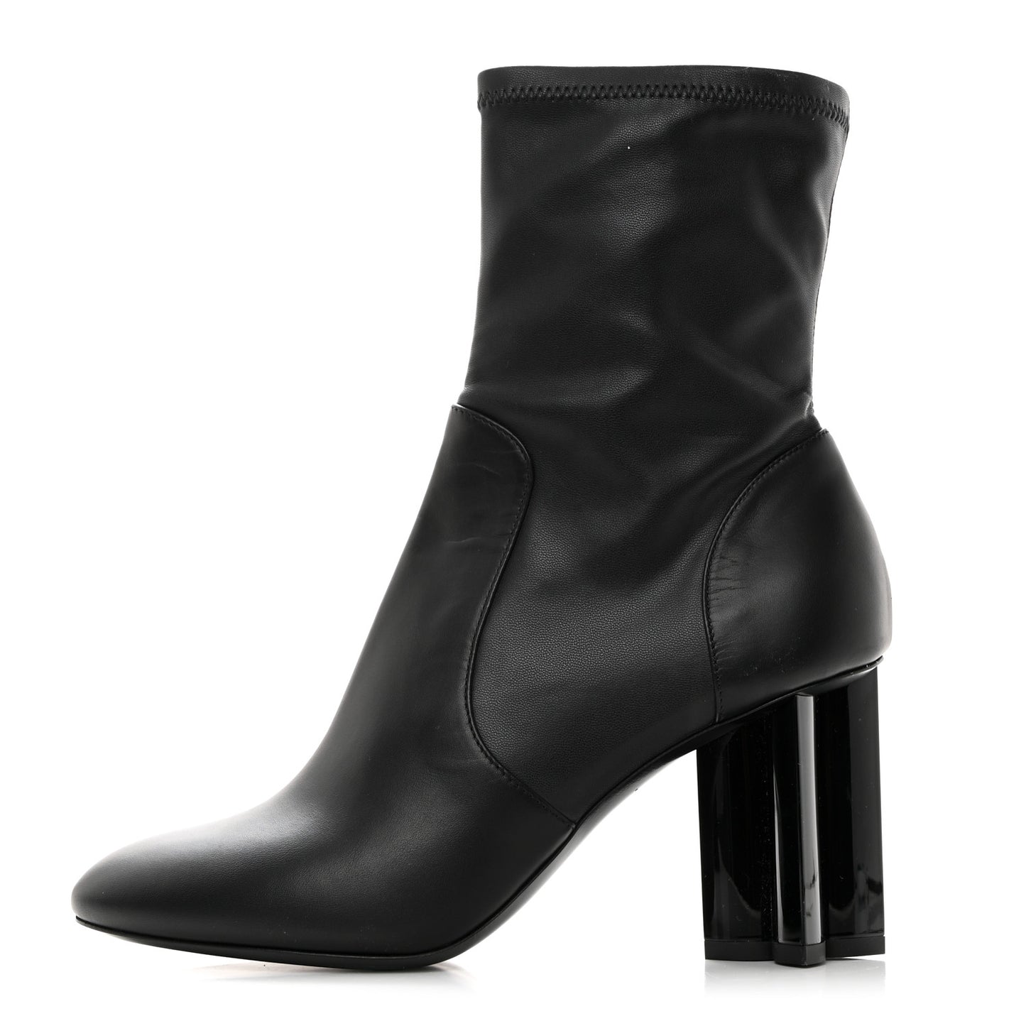 Calfskin Uniformes Silhouette Ankle Boots 39 Black
