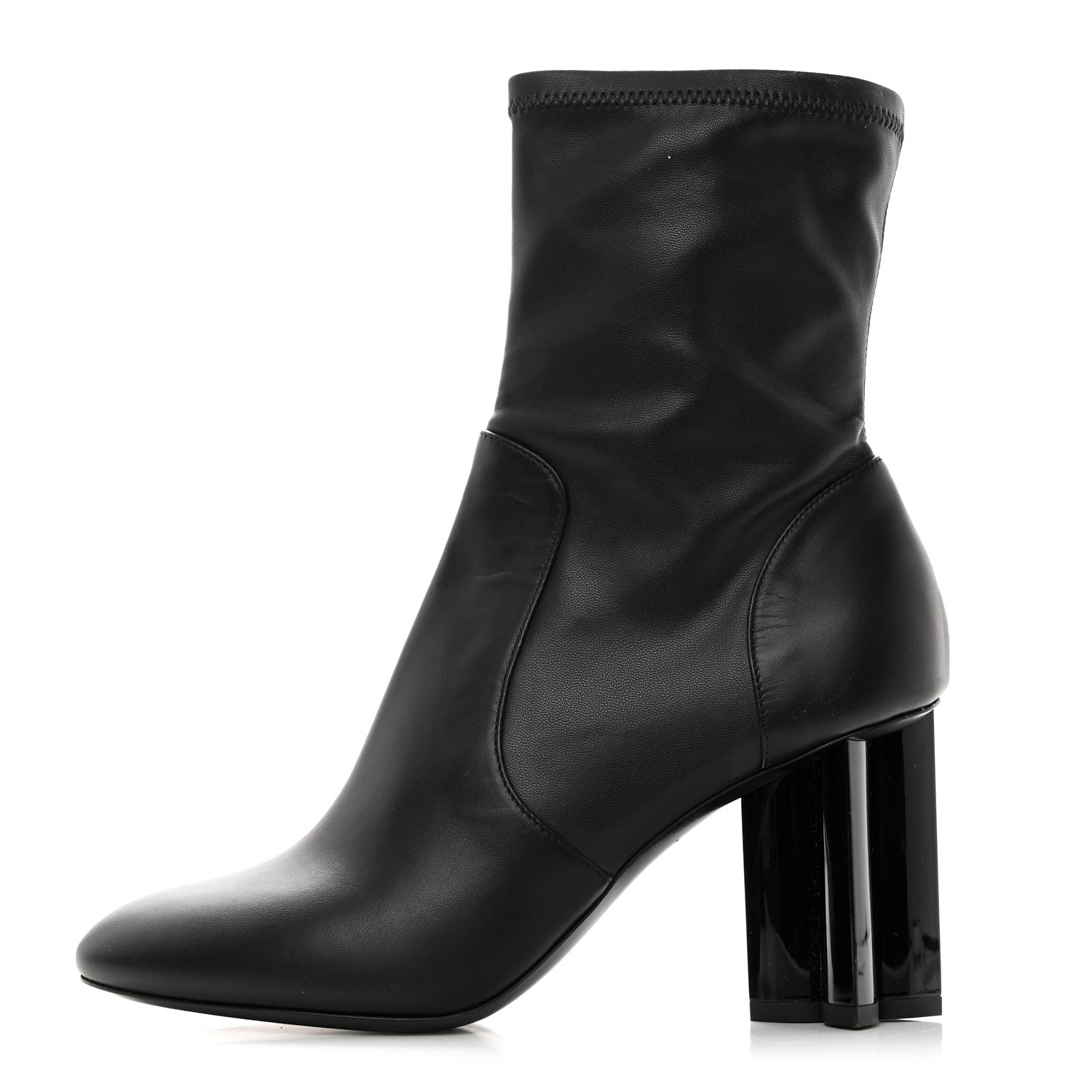 Louis Vuitton Calfskin Uniformes Silhouette Ankle Boots 39 Black 1 of 8