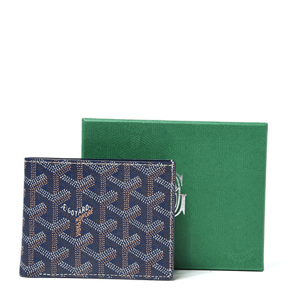 Goyard Goyardine Bi-Fold Victoire PM Wallet Navy 6 of 6