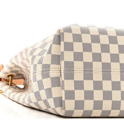 Louis Vuitton Damier Azur Graceful MM Rose Ballerine 8 of 9